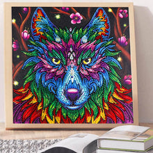 Load image into Gallery viewer, Crystal Rhinestone Diamond Painting Kit | Wolf head
