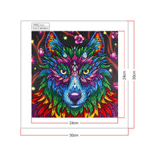 Load image into Gallery viewer, Crystal Rhinestone Diamond Painting Kit | Wolf head
