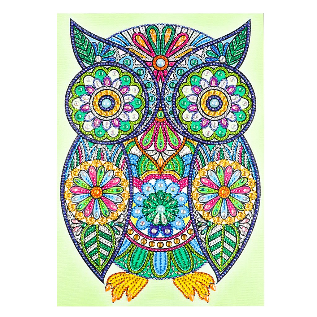 Crystal Rhinestone Diamond Painting Kit | Owl