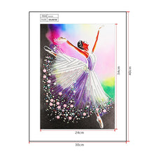 Load image into Gallery viewer, Crystal Rhinestone Diamond Painting Kit | Ballet dancer

