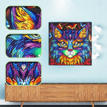 Load image into Gallery viewer, Crystal Rhinestone Diamond Painting Kit | Cat head
