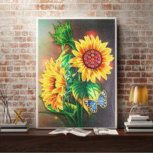 Load image into Gallery viewer, Crystal Rhinestone Diamond Painting Kit | Sunflower
