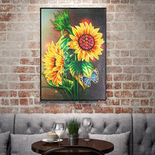 Load image into Gallery viewer, Crystal Rhinestone Diamond Painting Kit | Sunflower
