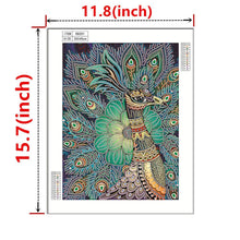 Load image into Gallery viewer, Crystal Rhinestone Diamond Painting Kit | Animal Peacock
