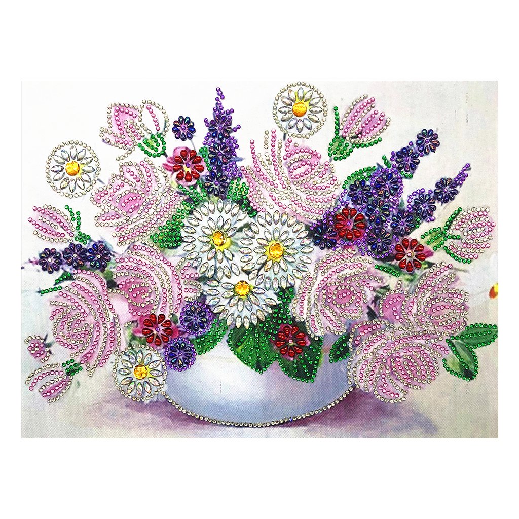 Crystal Rhinestone Diamond Painting Kit | Flowers