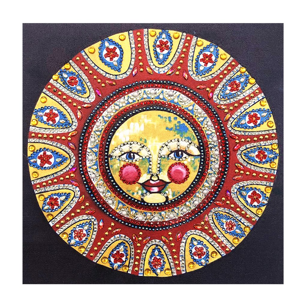 Crystal Rhinestone Diamond Painting Kit | Sun Smiley