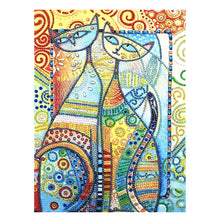 Load image into Gallery viewer, Crystal Rhinestone Diamond Painting Kit | Abstract Animal Cat
