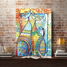 Load image into Gallery viewer, Crystal Rhinestone Diamond Painting Kit | Abstract Animal Cat
