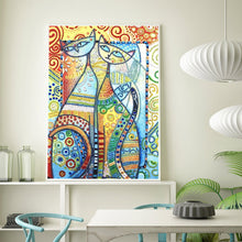 Load image into Gallery viewer, Crystal Rhinestone Diamond Painting Kit | Abstract Animal Cat
