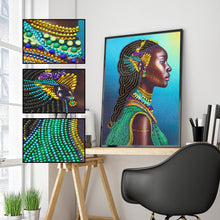 Load image into Gallery viewer, Crystal Rhinestone Diamond Painting Kit | African women
