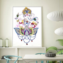 Load image into Gallery viewer, Crystal Rhinestone Diamond Painting Kit | Religious elephant
