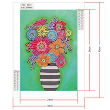 Load image into Gallery viewer, Crystal Rhinestone Diamond Painting Kit | Flowers on vase

