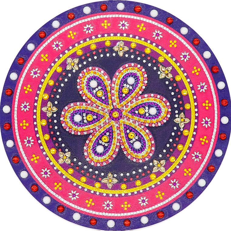 Crystal Rhinestone Diamond Painting Kit | Flower Mandala