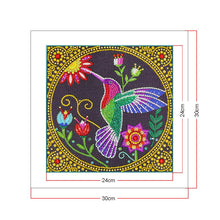 Load image into Gallery viewer, Crystal Rhinestone Diamond Painting Kit | Hummingbird
