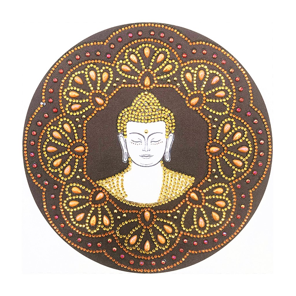 Crystal Rhinestone Diamond Painting Kit | Buddhist Buddha Statue