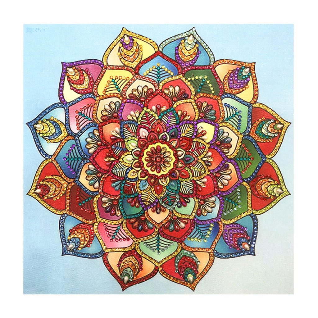 Crystal Rhinestone Diamond Painting Kit | Mandala Flower