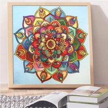 Load image into Gallery viewer, Crystal Rhinestone Diamond Painting Kit | Mandala Flower
