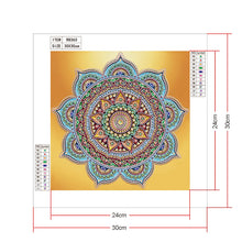 Load image into Gallery viewer, Crystal Rhinestone Diamond Painting Kit | Mandala Flower
