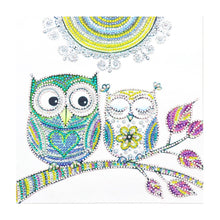 Load image into Gallery viewer, Crystal Rhinestone Diamond Painting Kit | Cartoon Cute Owl
