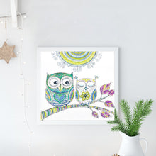 Load image into Gallery viewer, Crystal Rhinestone Diamond Painting Kit | Cartoon Cute Owl
