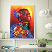 Load image into Gallery viewer, Crystal Rhinestone Diamond Painting Kit | African woman
