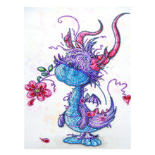 Load image into Gallery viewer, Crystal Rhinestone Diamond Painting Kit | Cute little dragon
