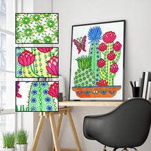 Load image into Gallery viewer, Crystal Rhinestone Diamond Painting Kit | Cactus
