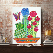 Load image into Gallery viewer, Crystal Rhinestone Diamond Painting Kit | Cactus
