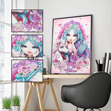 Load image into Gallery viewer, Crystal Rhinestone Diamond Painting Kit | Pretty girl and unicorn
