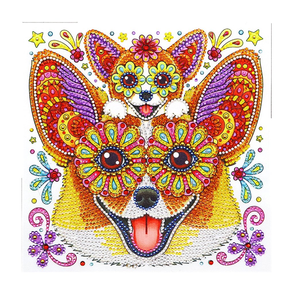 Crystal Rhinestone Diamond Painting Kit | Cartoon Animal Dog