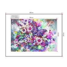 Load image into Gallery viewer, Crystal Rhinestone Diamond Painting Kit | Flowers and butterflies
