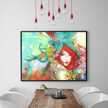 Load image into Gallery viewer, Crystal Rhinestone Diamond Painting Kit | Girl with red hair
