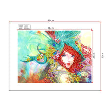 Load image into Gallery viewer, Crystal Rhinestone Diamond Painting Kit | Girl with red hair
