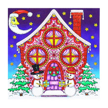 Load image into Gallery viewer, Crystal Rhinestone Diamond Painting Kit | Cartoon Christmas Hut
