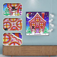Load image into Gallery viewer, Crystal Rhinestone Diamond Painting Kit | Cartoon Christmas Hut

