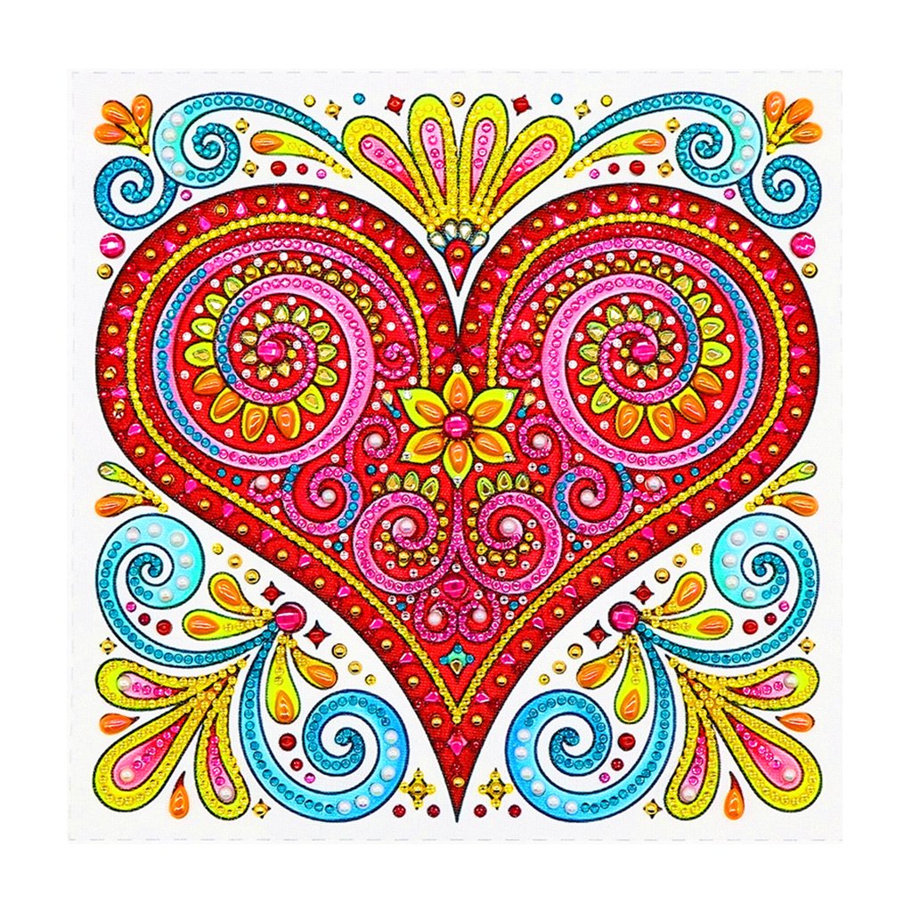 Crystal Rhinestone Diamond Painting Kit | Christmas Heart