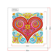 Load image into Gallery viewer, Crystal Rhinestone Diamond Painting Kit | Christmas Heart
