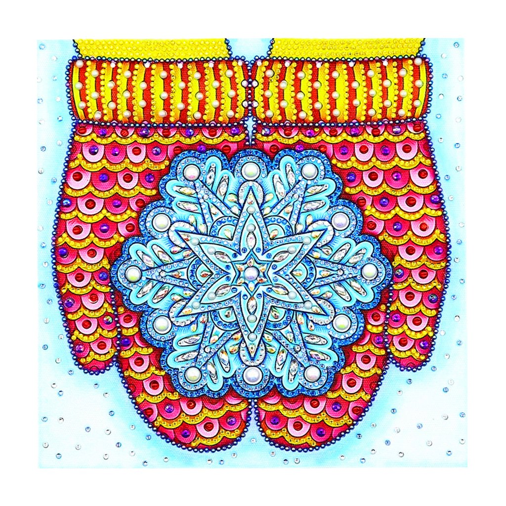 Crystal Rhinestone Diamond Painting Kit | Christmas Gloves