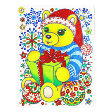 Load image into Gallery viewer, Crystal Rhinestone Diamond Painting Kit | Christmas bear
