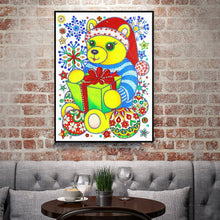 Load image into Gallery viewer, Crystal Rhinestone Diamond Painting Kit | Christmas bear
