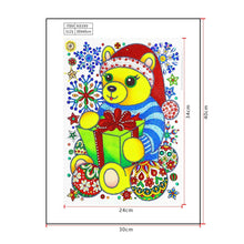 Load image into Gallery viewer, Crystal Rhinestone Diamond Painting Kit | Christmas bear
