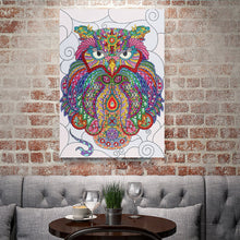 Load image into Gallery viewer, Crystal Rhinestone Diamond Painting Kit | Cartoon Owl
