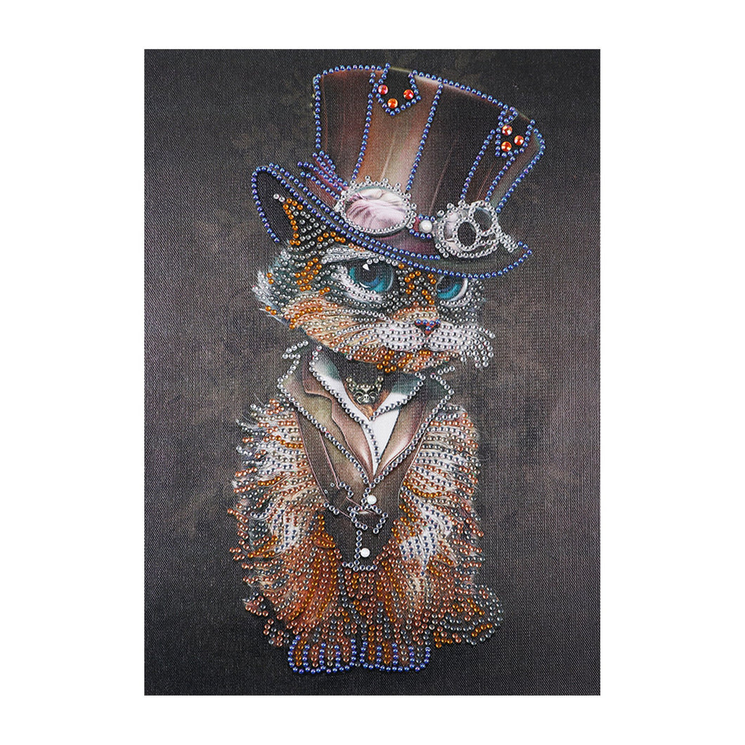 Crystal Rhinestone Diamond Painting Kit | Mr. Animal Cat