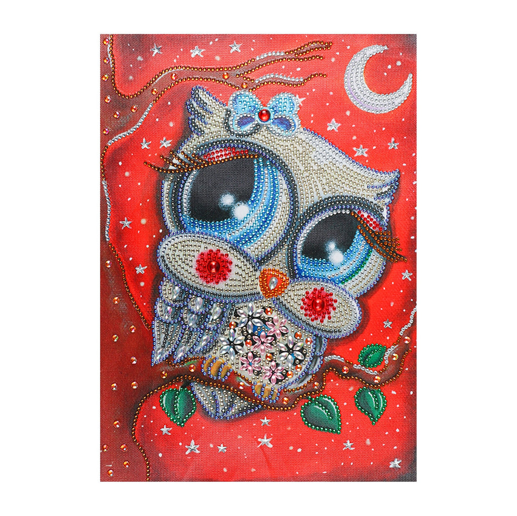 Crystal Rhinestone Diamond Painting Kit | Cartoon Owl