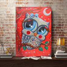 Load image into Gallery viewer, Crystal Rhinestone Diamond Painting Kit | Cartoon Owl
