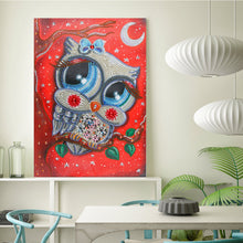 Load image into Gallery viewer, Crystal Rhinestone Diamond Painting Kit | Cartoon Owl
