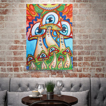 Load image into Gallery viewer, Crystal Rhinestone Diamond Painting Kit | Cartoon Weird Mushroom Eyes
