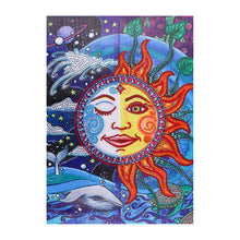 Load image into Gallery viewer, Crystal Rhinestone Diamond Painting Kit | Sun Smiley
