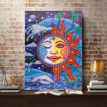 Load image into Gallery viewer, Crystal Rhinestone Diamond Painting Kit | Sun Smiley
