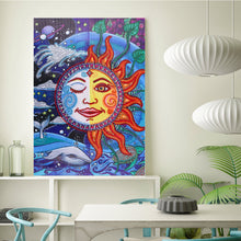 Load image into Gallery viewer, Crystal Rhinestone Diamond Painting Kit | Sun Smiley
